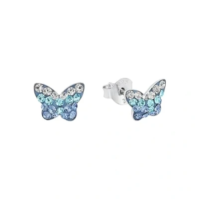 Imagen de Amor Pendientes de plata ley 925 para niñas, con Preciosa, 0,6 cm, plata, mariposa, en caja regalo, 9540761