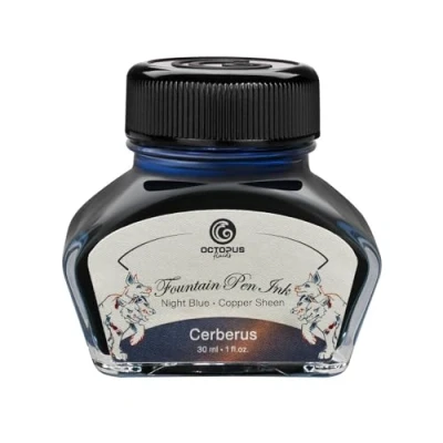 Imagen de Octopus Fluids Cerberus Sheen Ink Tinta para pluma estilográfica (30 ml), color azul
