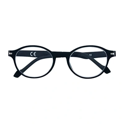 Imagen de Zippo Gafas de lectura súper flexibles Soft Touch, hechos con un marco líneas blandas, ideal para hombres y mujeres, diopter +1.50, color negro