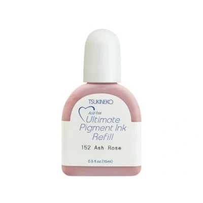 Imagen de Tsukineko Tinta VERSACOLOR Color Rosa Ceniza Opaca Recarga 15ml. Bote de Almohadilla. Textura densa, Resistente. Ideal Manualidades, Scrapbooking en Papel, Madera y cartón.