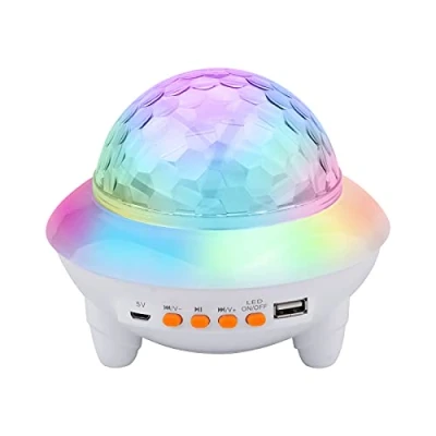 Imagen de GRIFEMA GD1002 2 Proyector Estrellas Infantil, Techo 360Rotación Cielo Estrellado Luz con Interfaz USB, Bluetoothpara Navidad, Cumpleaños, Habitación