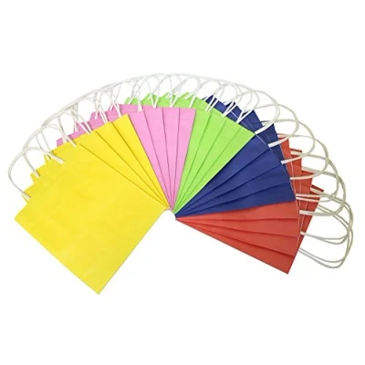 Imagen de Folia 22409 Bolsas de Papel estraza, 24 x 12 31 cm, 20 unidades), colores surtidos