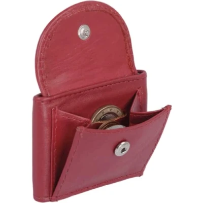Imagen de LEAS Cartera muy pequeña para señores Monedero señoras, Piel auténtica, rojo Mini Edition&#039;&#039;