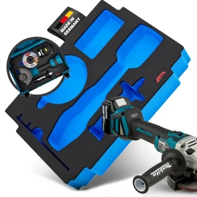 Imagen de APTEX Schaumeinlage passend für Makita Akku Winkelschleifer DGA 411 414, 461 464, 511 514 MakPac Größe 2 3