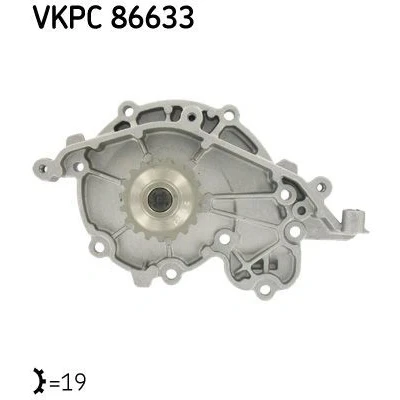 Imagen de SKF VKPC 86633 Bomba de agua 19 Plástico para accionamiento con correa trapecial RENAULT: LAGUNA 1, 1 Grandtour, ESPACE 3