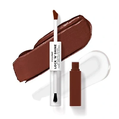 Imagen de Wet n Wild Megalast Lock n&#039; Shine, Dual Ended Lip Color and Clear Gloss, Vitamin E Jojoba Oil Enriched Formula, Affogato Dreams Shade