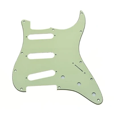 Imagen de KAISH Golpeador de guitarra estilo Strat 11 agujeros, se adapta a Fender Jimi Hendrix Stratocaster verde menta
