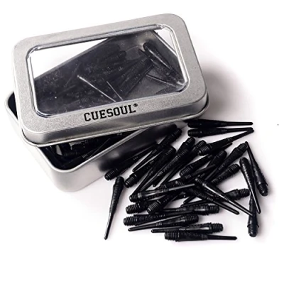 Imagen de CUESOUL 2BA Suave Tip Dart Puntos 100 Count (CSSTP001 Negro)