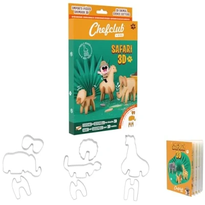 Imagen de Chefclub Kids Cortador de galletas Safari 3D Multilingüe