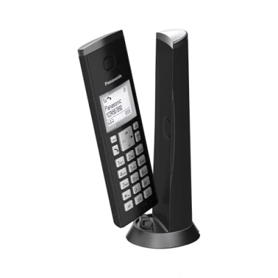 Imagen de Teléfono Panasonic KX TGK210SPB, Inalámbrico, Identificador Llamadas, Manos Libres, Bloqueo Llamada, Negro