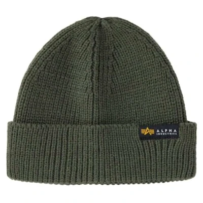 Imagen de Alpha Industries Dockers Beanie Unisex Gorro, Talla: One Size, Dark olive