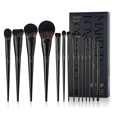 Imagen de Jessup Set de Brochas Maquillaje, 14 Piezas, Base Kabuki, Pinceles para Sombra Ojos,Corrector, Polvo,Delineador, Ceja, Difuminar ,T336