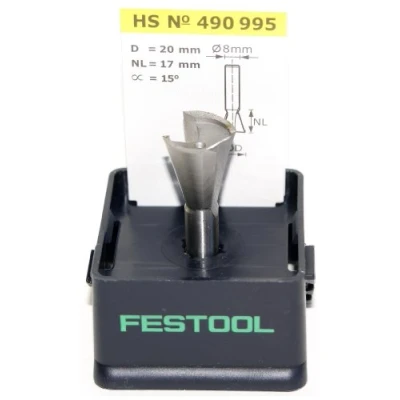 Imagen de Festool fresa de cola milano hs s8 d20/17/15