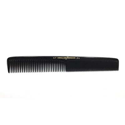 Imagen de Hercules Sägemann 627 374 Peine para cortar el pelo (caucho natural, con 2 dientes, grueso y fino, 7 pulgadas)