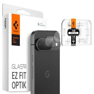 Imagen de Spigen EZ Fit Cristal Templado Camera Protector Google Pixel 9 Paquete De 2