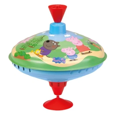 Imagen de LENA® Trompo 19 cm Peppa Pig Ø cm, para Niños a Partir de 18 Meses, Hecho en Europa