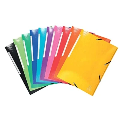 Imagen de Exacompta 55829E Pack de 25 carpetas con goma, A4, multicolor