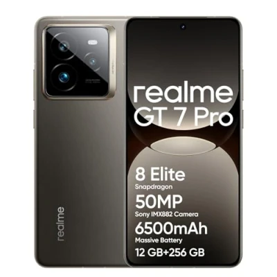 Imagen de realme GT 7 Pro 5G Smartphone 12+256 GB, Procesador Snapdragon® 8 Elite,Carga SUPERVOOC de 120 WBatería Titan 6500 mAh,IP69,Desbloqueo Submarino, Gris(no Adapter)