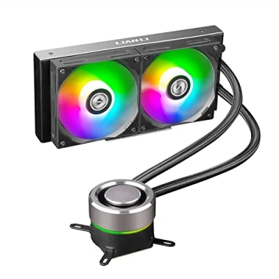 Imagen de VEN CPU REF. LIAN LI GALAHAD 240 ARGB BLAC 2XVENT 120 x mm ARGB/MULTISOCKET G89.GA240B.00