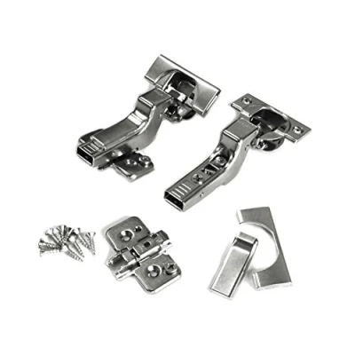 Imagen de Blum BLUMOTION Bisagras de cierre suave, 110 grados, automático, sin marco, con placas montaje y cubierta bisagra (inserto, paquete 2 (1 par)