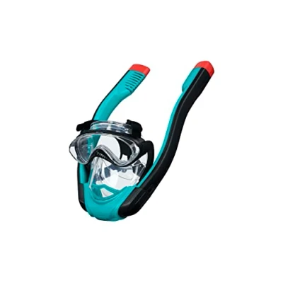 Imagen de BESTWAY Máscara de Snorkel con Doble Tubo Flowtech S/M 42x22,5x16,5 cm Azul y Negro