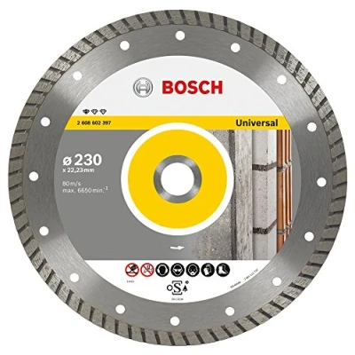 Imagen de Bosch 2 608 602 397 Disco tronzador de diamante Standard for Universal Turbo 230 x 22,23 2,5 10 mm (pack 1)