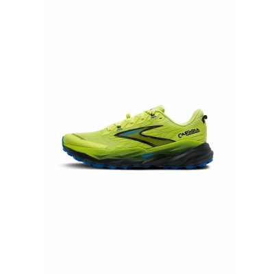 Imagen de Brooks Cascadia 19 Zapatillas de trail running, Hombre, Talla: 47.5, Sunny lime black blue Zapatos