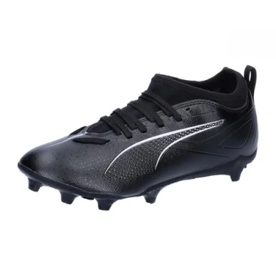 Imagen de Puma Ultra 5 Match FG/AG JR Unisex Botas de fútbol con tacos para niños, Talla: 32.5, Black/white Zapatos