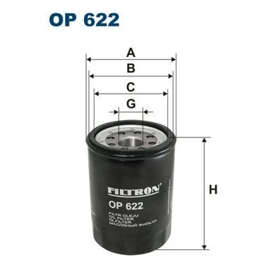 Imagen de FILTRON OP 622 Filtro de aceite M 26 X 1.5 enroscable OPEL: Frontera A SUV, Sport SUV Cabrio, Monterey A, SUZUKI: Vitara I