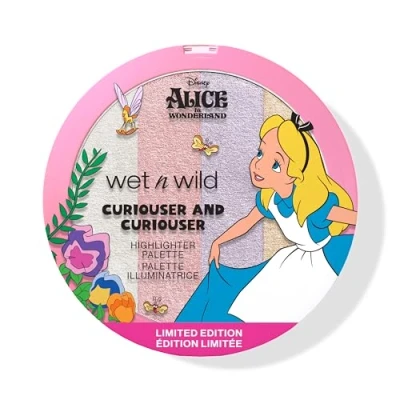 Imagen de Wet n Wild Alice nel Paese delle Meraviglie &#039;Curiouser and Curiouser&#039;, Palette di Illuminanti in Crema Arricchiti da Microperle Riflettenti, Facili Applicare e Sfumare