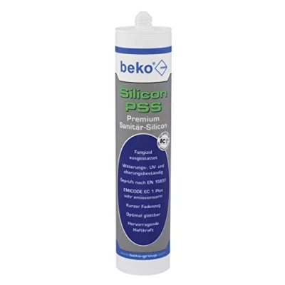 Imagen de beko 22510003 PSS Premium Silicona sanitaria (310 ml), color gris claro, 310ml