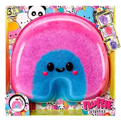Imagen de Fluffie Stuffiez Peluche coleccionable grande RAINBOW, sorpresa al abrir la caja con ASMR Fidget DIY Piel flexible, pelusa ultrasuave, para niños y niñas a partir de 4 años