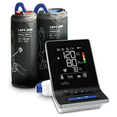 Imagen de Braun ExactFit 3 Tensiómetro de brazo , Precisión clínicamente validada Indicador codificado por colores Manguitos 2 tamaños Para uso doméstico BUA6150
