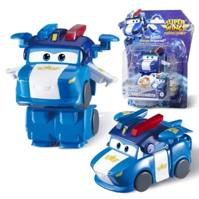 Imagen de Super Wings avión Transformer Marty, Altura Aprox. 12,7 cm, Figura de acción 2 en 1, y Robot Juguete para niños niñas a Partir 3 años