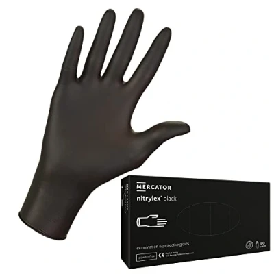 Imagen de MERCATOR MER13329 Guantes de protección negro Nitrilo М