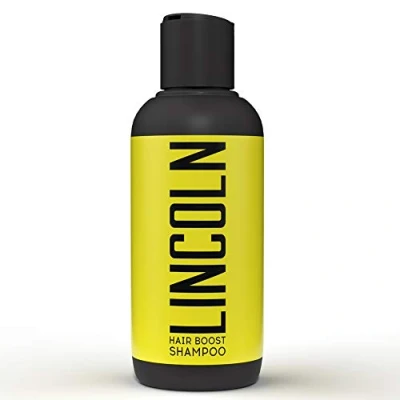 Imagen de LINCOLN Champu Anticaida Hombres Hombre para Fortalecer el Cabello Crecimiento Pelo Enriquecido con Cafeína y Aceite de Argán Natural, 250ml