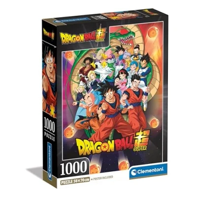 Imagen de Clementoni Puzzle Dragonball 1000 Piezas Puzle, póster Incluido, Anime, Manga, Rompecabezas de superhéroes, diversión para Adultos, Fabricado en Italia, 39919, Multicolor