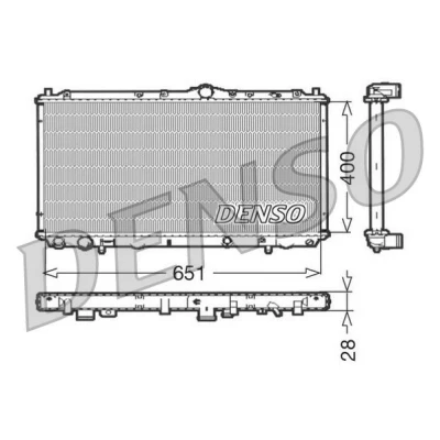 Imagen de Radiador, refrigeración del motor DENSO DRM33060
