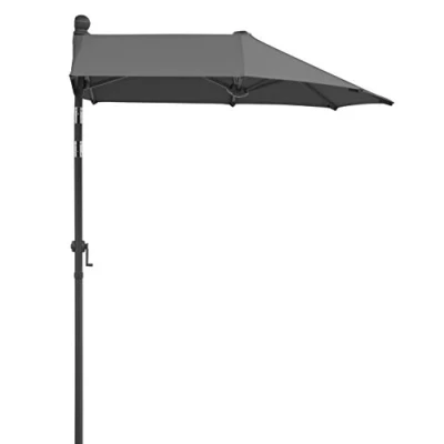 Imagen de Sombrilla Schneider Salerno Mezza, antracita, rectangular de 150 x cm, estructura acero, funda poliéster, Media pantalla balcon, 5,94 kg