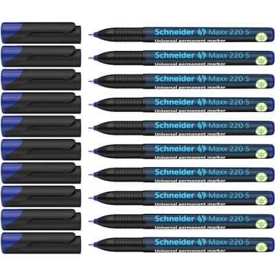 Imagen de SCHNEIDER Marcador Maxx 220 S, Color azul, 10 Unidades SH112403