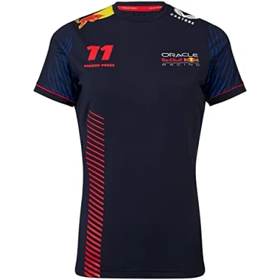 Imagen de Red Bull Racing Camiseta F1 Team Sergio Perez 11 Formula Mujer Oficial 1 Azul L