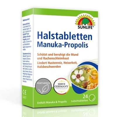 Imagen de Sunlife Manuka Pastillas de propóleo, 24 g, 138002