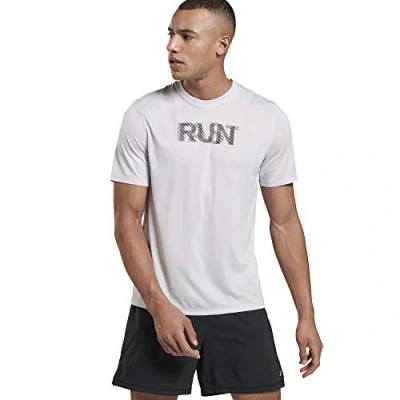 Imagen de Reebok Re SS Graphic tee Camiseta, Hombre, porcel, XS