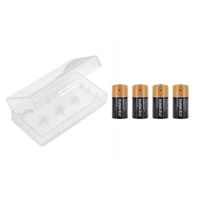 Imagen de Duracell CR123A Lote de 4 pilas litio alta potencia 3 V