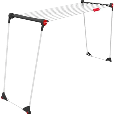 Imagen de Vileda Tendedero Infinity Compact de Gran tamaño, Rejilla telescópica Extensible, ya montada, Ruedas integradas