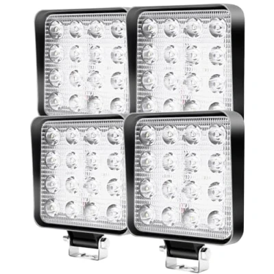 Imagen de CCLIFE Faro de trabajo 12V 48W Foco Led 4x4 Impermeable 6000K para Tractor Moto Camión coche ATV UTV SUV 13x11x2cm,4pcs CushHom