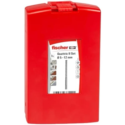 Imagen de fischer Juego de brocas pared hormigón 5 12mm (7 unidades)