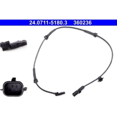 Imagen de ATE 24.0711 5180.3 Sensor de ABS 720 RENAULT: MEGANE 2, SCENIC 2 Coupe Cabriolet