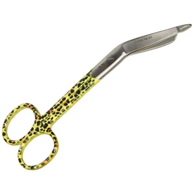 Imagen de GIMA 20511 Tijeras para vendas, diseño leopardo, 14 cm, Leopardo