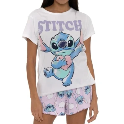 Imagen de Disney Pijama De Stitch Mujer Pijamas para Blanco Small